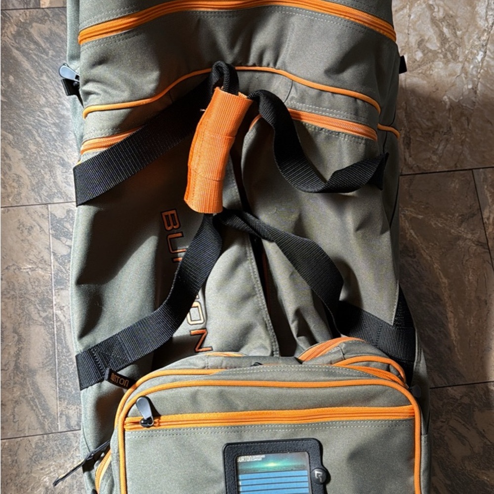 Vintage Burton Rolling Duffel Bag